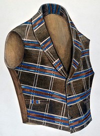 Waistcoat (1935&ndash;1942) by Julie C. Brush. Original from The National Gallery of Art. Digitally enhanced by rawpixel.