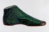 Woman's Shoe (1935–1942) by unknown American 20th Century artist. Original from The National Gallery of Art. Digitally enhanced by rawpixel.