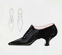 Woman&#39;s Shoe (1935&ndash;1942) by Carl Schutz. Original from The National Gallery of Art. Digitally enhanced by rawpixel.
