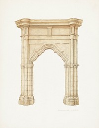 Archway (ca. 1940) by Rose Campbell–Gerke. Original from The National Gallery of Art. Digitally enhanced by rawpixel.