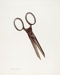 Bishop Hill: Small Scissors (ca. 1939) by Archie Thompson. Original from The National Gallery of Art. Digitally enhanced by rawpixel.