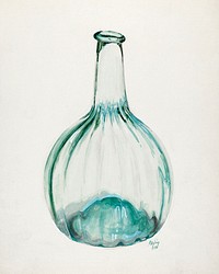 Blown Bottle (1937) by Ralph Atkinson. Original from The National Gallery of Art. Digitally enhanced by rawpixel.