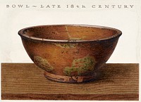 Bowl (ca. 1937) by John Matulis. Original from The National Gallery of Art. Digitally enhanced by rawpixel.
