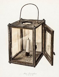 Candle Lantern (1938) by Max Fernekes. Original from The National Gallery of Art. Digitally enhanced by rawpixel.