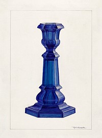 Candlestick (1935–1942) by Ronau William Woiceske. Original from The National Gallery of Art. Digitally enhanced by rawpixel.