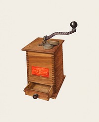 Coffee Grinder (ca. 1940) by Archie Thompson. Original from The National Gallery of Art. Digitally enhanced by rawpixel.