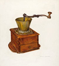 Coffee Mill (ca. 1941) by Archie Thompson. Original from The National Gallery of Art. Digitally enhanced by rawpixel.