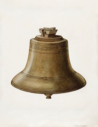 Courthouse Bell (ca.1936) by Erwin Schwabe. Original from The National Gallery of Art. Digitally enhanced by rawpixel.