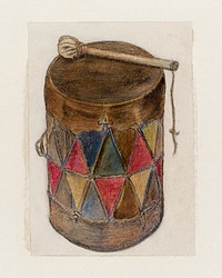 Drum (1935–1942) by Charles Charon. Original from The National Gallery of Art. Digitally enhanced by rawpixel.