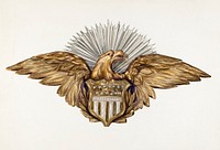 Eagle Emblem (ca.1938) by Eva Wilson. Original from The National Gallery of Art. Digitally enhanced by rawpixel.