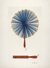 Fan (ca. 1941) by Orville Cline. Original from The National Gallery of Art. Digitally enhanced by rawpixel.