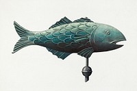 Weather Vane (Fish), (1935–1942) by unknown American 20th Century artist. Original from The National Gallery of Art. Digitally enhanced by rawpixel.