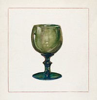 Wine Glass (1935&ndash;1942) by Agnes Karlin. Original from The National Gallery of Art. Digitally enhanced by rawpixel.