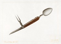 Officer&#39;s Mess Knife (ca. 1938) by Vincent P. Rosel. Original from The National Gallery of Art. Digitally enhanced by rawpixel.