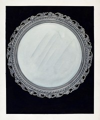 Picture Frame–Carved Wood (c. 1936) by Natalie Simon. Original from The National Gallery of Art. Digitally enhanced by rawpixel.