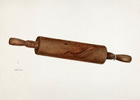 Rolling Pin (ca.1940) by Albert Rudin. Original from The National Gallery of Art. Digitally enhanced by rawpixel.