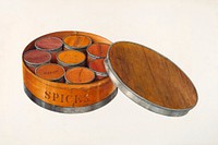 Spice Box (ca.1938) by John Bodine. Original from The National Gallery of Art. Digitally enhanced by rawpixel.