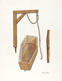 Stage Props for "Punch" (ca.1937) by George File. Original from The National Gallery of Art. Digitally enhanced by rawpixel.