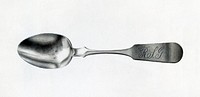 Silver Tablespoon (ca.1939) by Florence Grant Brown. Original from The National Gallery of Art. Digitally enhanced by rawpixel.