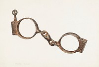 Slave Handcuffs (ca.1938) by Stanley Mazur. Original from The National Gallery of Art. Digitally enhanced by rawpixel.