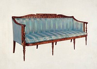 Sofa (c. 1936) by Florence Choate. Original from The National Gallery of Art. Digitally enhanced by rawpixel.