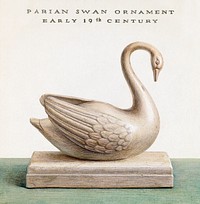 Swan (ca. 1937) by Cleo Lovett. Original from The National Gallery of Art. Digitally enhanced by rawpixel.