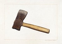 Post Axe (ca.1938) by James M. Lawson. Original from The National Gallery of Art. Digitally enhanced by rawpixel.