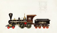 Toy Locomotive (ca.1936) by Alice Stearns. Original from The National Gallery of Art. Digitally enhanced by rawpixel.