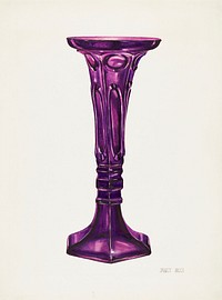 Vase (ca.1937) by Janet Riza. Original from The National Gallery of Art. Digitally enhanced by rawpixel.