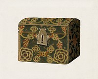 Wood Box or Chest (ca.1937) by Carol Larson. Original from The National Gallery of Art. Digitally enhanced by rawpixel.