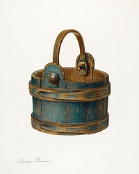 Wooden Bucket (ca.1939) by Charles Garjian. Original from The National Gallery of Art. Digitally enhanced by rawpixel.