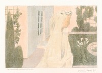 Life Becomes Precious, Discreet (1899) print in high resolution by Maurice Denis. Original from The Art Institute of Chicago. Digitally enhanced by rawpixel.