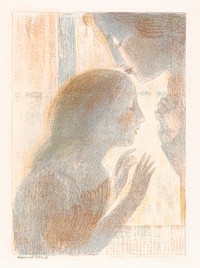 It was a religious mystery (Ce fut un religieux myst&egrave;re (ca.1897&ndash;1899) print in high resolution by <a href="https://www.rawpixel.com/search/Maurice%20Denis?sort=curated&amp;page=1&amp;topic_group=_my_topics">Maurice Denis</a>. Original from The Public Institution Paris Mus&eacute;es. Digitally enhanced by rawpixel.