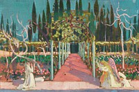 Annunciation (1907) print in high resolution by Maurice Denis. Original from Yale University Art Gallery. Digitally enhanced by rawpixel.