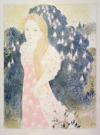 The twilight has a softness of old paint (Les cr&eacute;puscules ont une douceur d&#39;ancienne peinture) (ca.1897-1899) print in high resolution by Maurice Denis. Original from The Public Institution Paris Mus&eacute;es. Digitally enhanced by rawpixel.