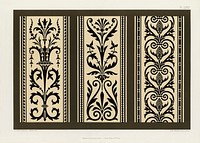 Antique Renaissance pattern. Digitally enhanced from our own original first edition of The Practical Decorator and Ornamentist (1892) by G.A Audsley and M.A. Audsley.