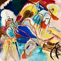 Improvisation No. 30 (1913) high resolution painting by Wassily Kandinsky. Original from The Art Institute of Chicago. Digitally enhanced by rawpixel.