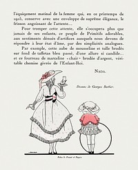 Gazette du Bon Ton (1915) fashion illustration in high resolution by George Barbier. Original from The Rijksmuseum. Digitally enhanced by rawpixel.