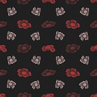 Sweet William seamless pattern psd floral background, remix from artworks by Zhang Ruoai
