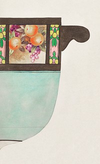 Design for a Jar (1880-1910) painting in high resolution by Noritake Factory. Original from The Smithsonian Institution. Digitally enhanced by rawpixel.