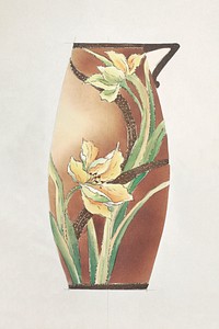 Design for a Jug (1880-1910) painting in high resolution by Noritake Factory. Original from The Smithsonian Institution. Digitally enhanced by rawpixel.