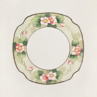 Design for a Plate (1880-1910) painting in high resolution by Noritake Factory. Original from The Smithsonian Institution. Digitally enhanced by rawpixel.