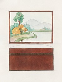 Design for a Box (1880-1910) painting in high resolution by Noritake Factory. Original from The Smithsonian Institution. Digitally enhanced by rawpixel.