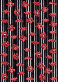 Red floral patterned background art nouveau style, remix from artworks by Ethel Reed