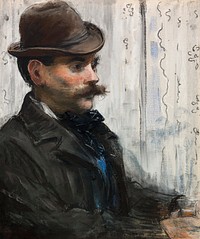 Portrait of Alphonse Maureau (1878–79) painting in high resolution by édouard Manet. Original from The Art Institute of Chicago. Digitally enhanced by rawpixel.