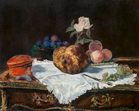 The Brioche (1870) painting in high resolution by &Eacute;douard Manet. Original from The MET. Digitally enhanced by rawpixel.