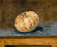 The Melon (c.1880) painting in high resolution by Edouard Manet. Original from National Gallery of Art. Digitally enhanced by rawpixel.