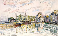 Le Croisic (1928) painting in high resolution by <a href="https://www.rawpixel.com/search/Paul%20Signac?sort=curated&amp;page=1&amp;topic_group=_my_topics">Paul Signac</a>. Original from The MET Museum. Digitally enhanced by rawpixel.