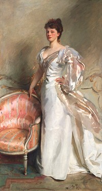 Mrs. George Swinton (Elizabeth Ebsworth) (1897) by<a href="https://www.rawpixel.com/search/John%20Singer%20Sargent?sort=curated&amp;page=1&amp;topic_group=_my_topics"> John Singer Sargent</a>. Original from The Art Institute of Chicago. Digitally enhanced by rawpixel.