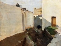 White Walls in Sunlight, Morocco (ca. 1879&ndash;1880) by<a href="https://www.rawpixel.com/search/John%20Singer%20Sargent?sort=curated&amp;page=1&amp;topic_group=_my_topics"> John Singer Sargent</a>. Original from The MET Museum. Digitally enhanced by rawpixel.